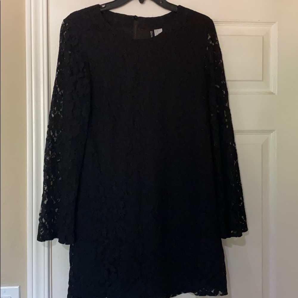 NWOT H&M Black Lace mini dress
